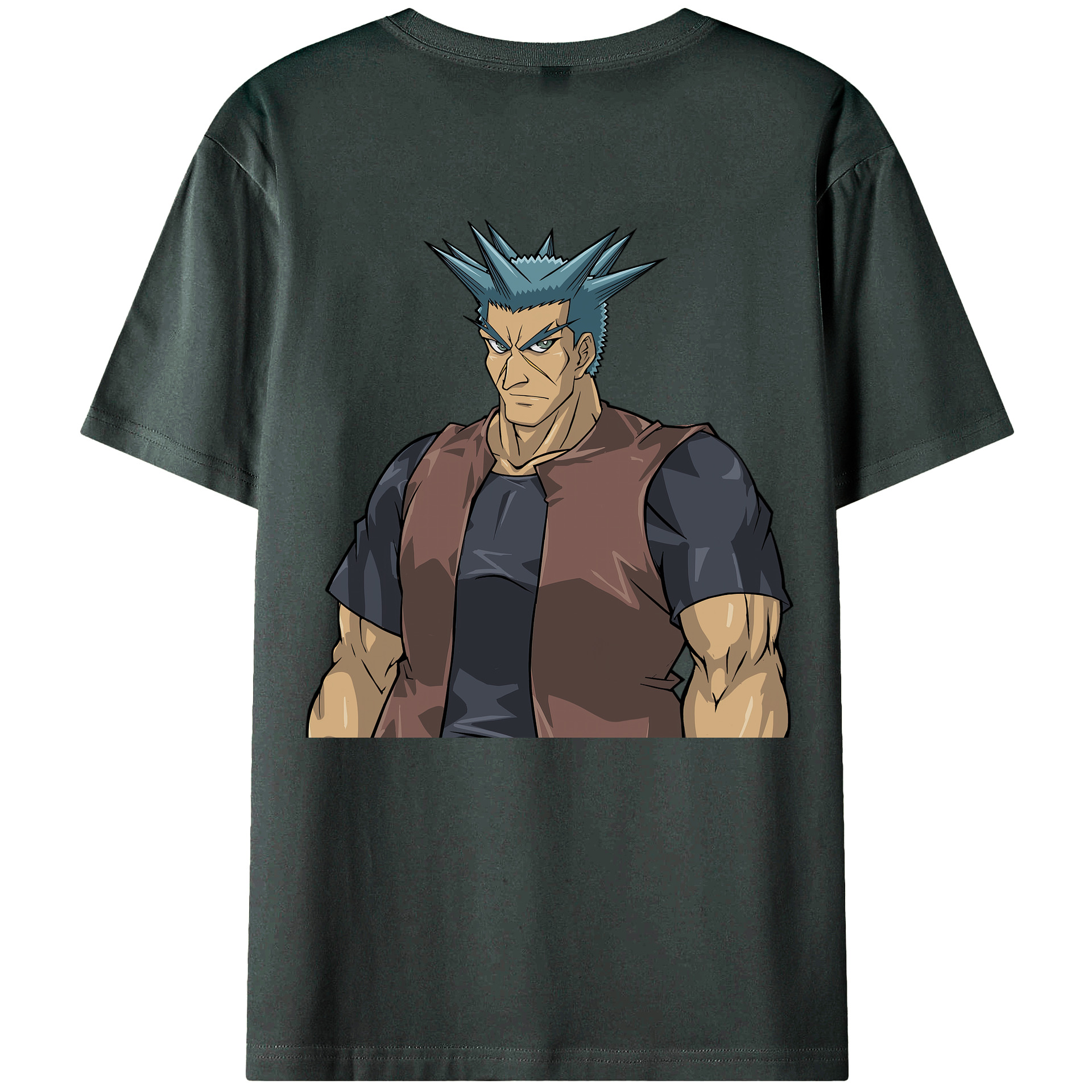 （画像用） 遊☆戯☆王 Yu-Gi-Oh! 綿100％ メンズ半袖Tシャツ（バックプリント） 通気性